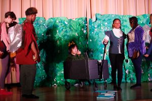 Students performing for WISH Elementary classes