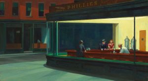 Nighthawks, a 1942 oil painting and one of Edward Hopper's most famous works